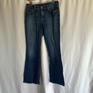 Eddie Bauer Jeans Women's Size 10 R Shaped Bootcut Flare Blue Denim